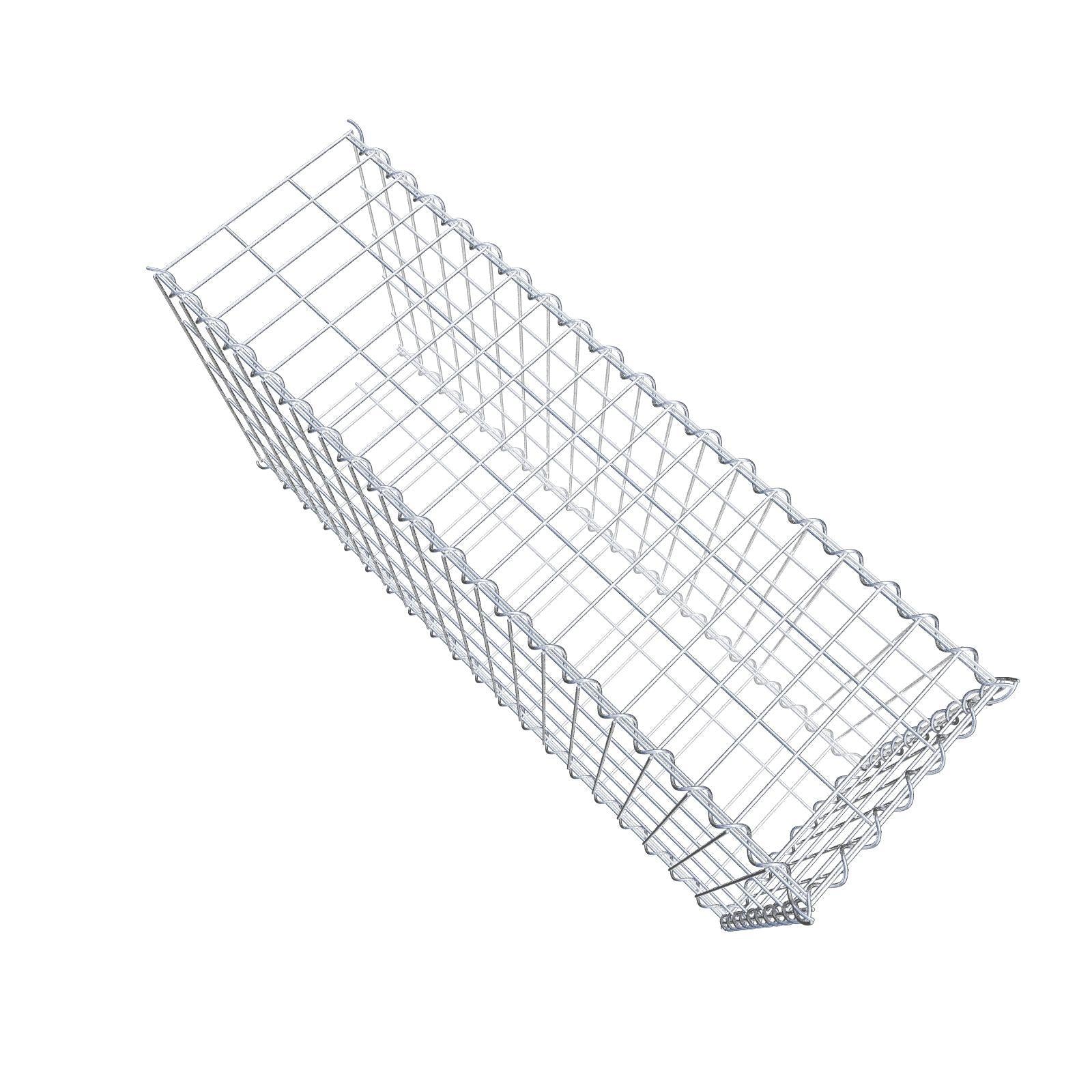 Anbaugabione Typ 2 100 cm x 50 cm x 30 cm (L x H x T), Maschenweite 5 cm x 10 cm, Spirale