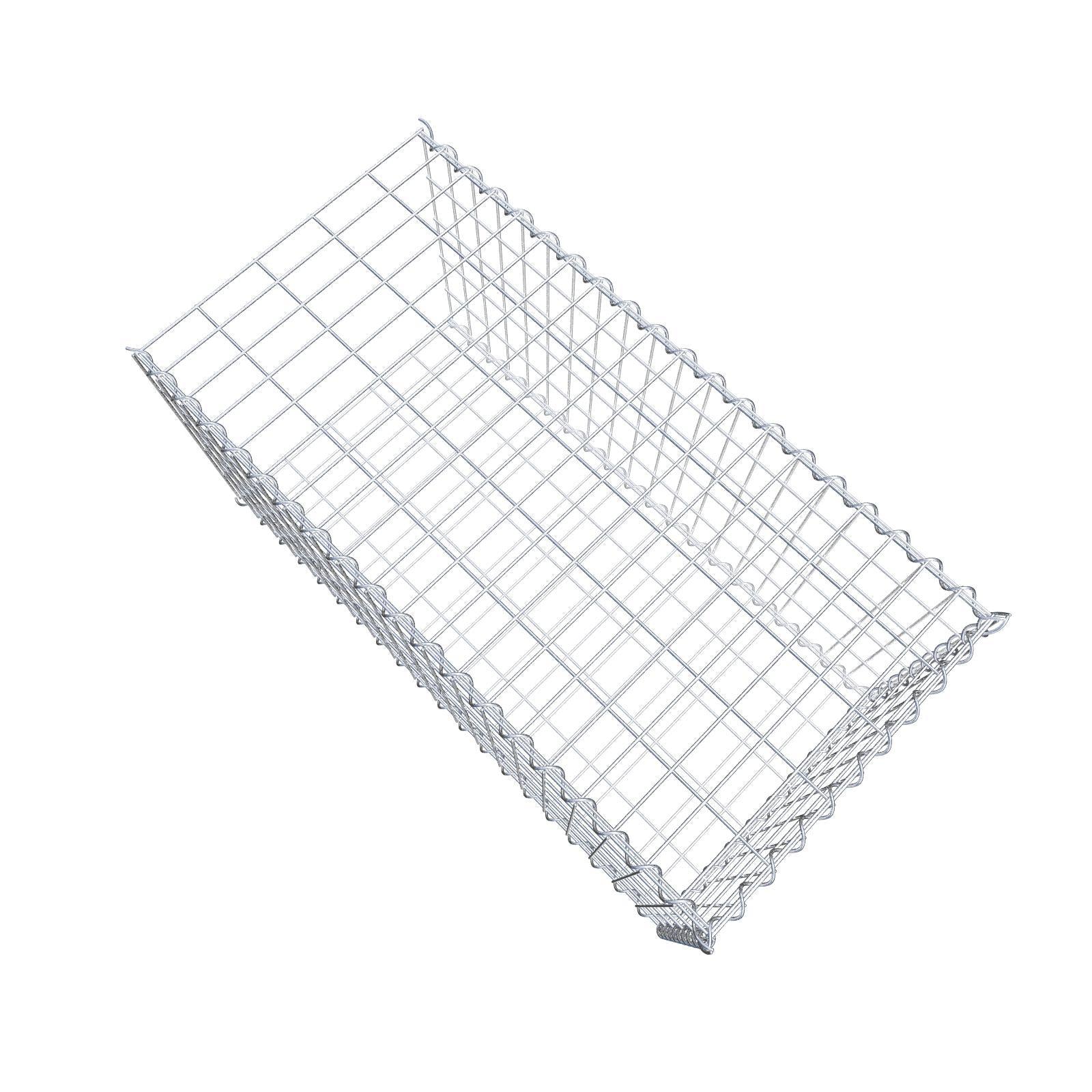 Grown-on gabion type 2 100 cm x 50 cm x 50 cm (L x H x D), mesh size 5 cm x 10 cm, spiral