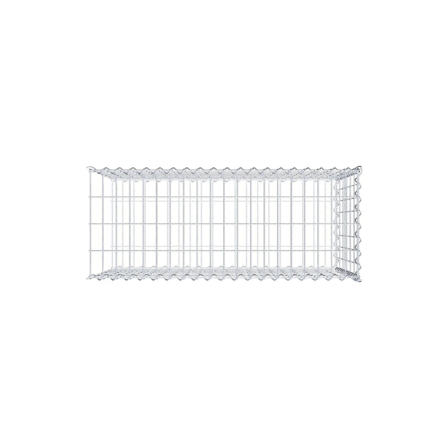 Gabião tipo 2 100 cm x 60 cm x 40 cm (C x A x P), malhagem 5 cm x 10 cm, espiral