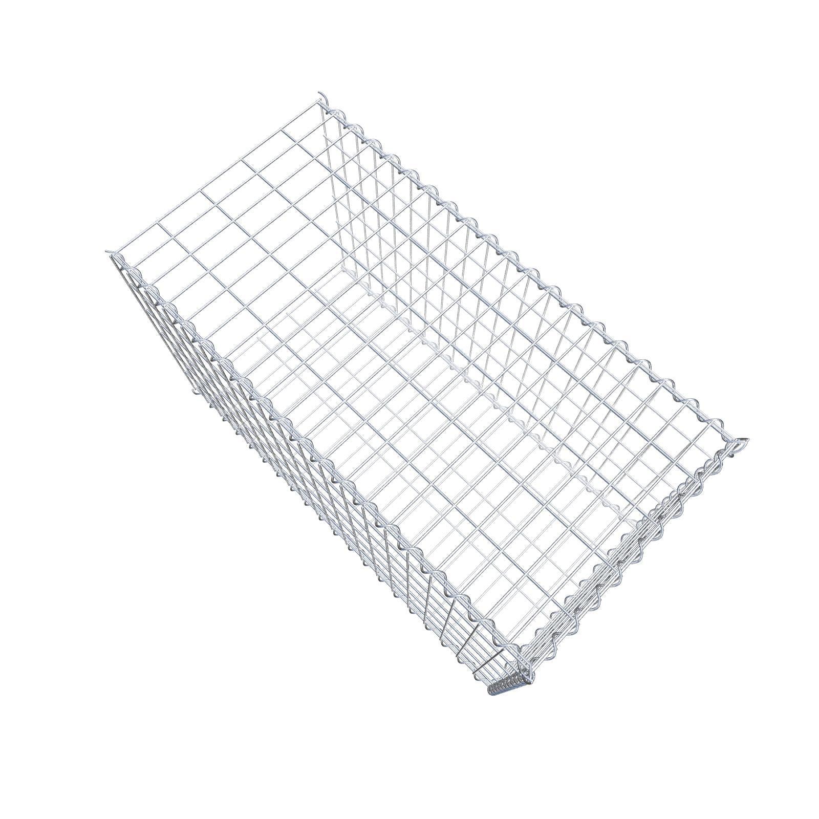 Gabion rapporté type 2 100 cm x 60 cm x 50 cm (L x H x P), mailles 5 cm x 10 cm, spirale