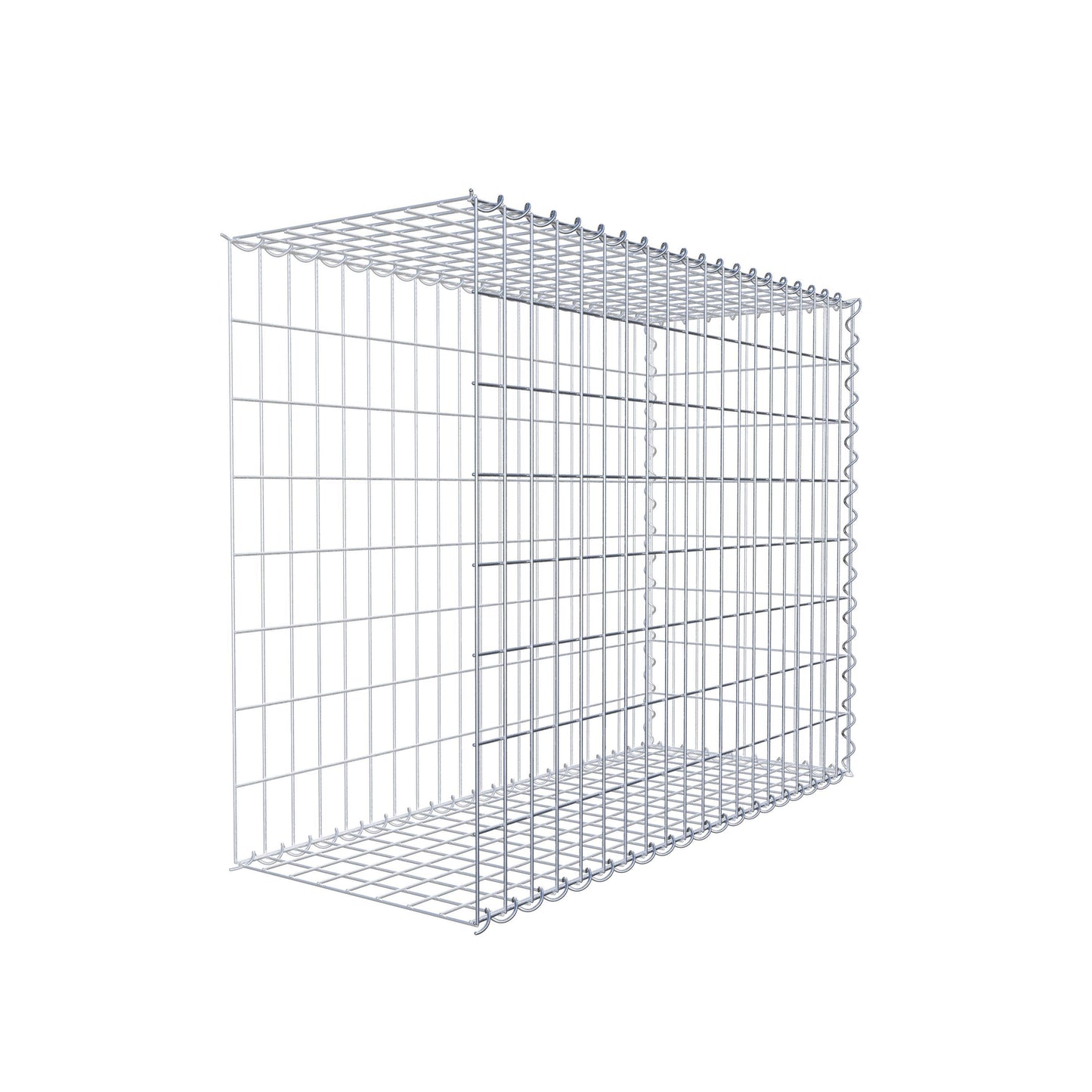 Gavión complementario tipo 2 100 cm x 80 cm x 40 cm (L x A x P), malla 5 cm x 10 cm, espiral