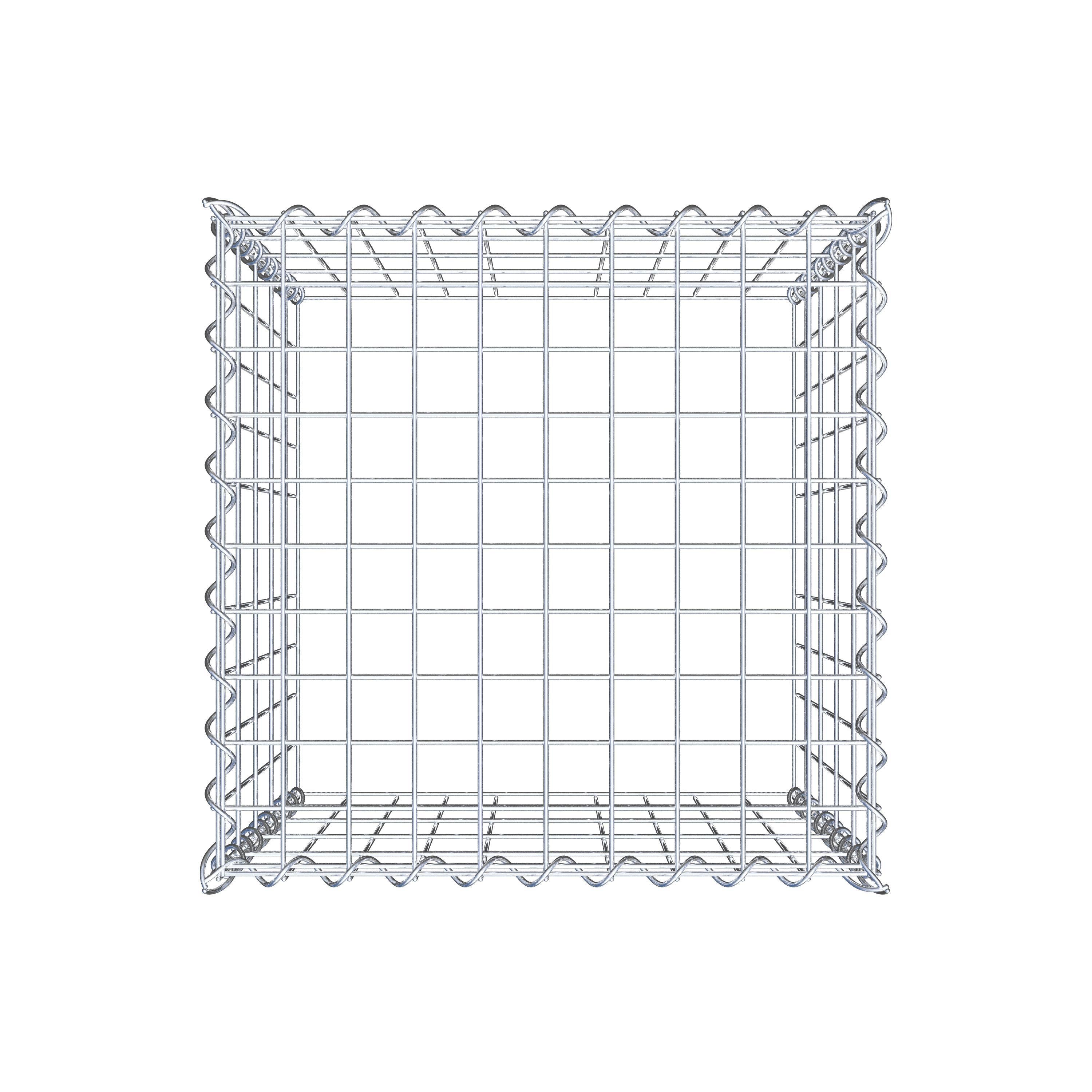 Grown-on gabion type 3 50 cm x 50 cm x 50 cm (L x H x D), mesh size 5 cm x 10 cm, spiral