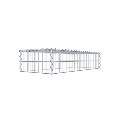 Anbaugabione Typ 3 100 cm x 20 cm x 40 cm (L x H x T), Maschenweite 5 cm x 10 cm, Spirale