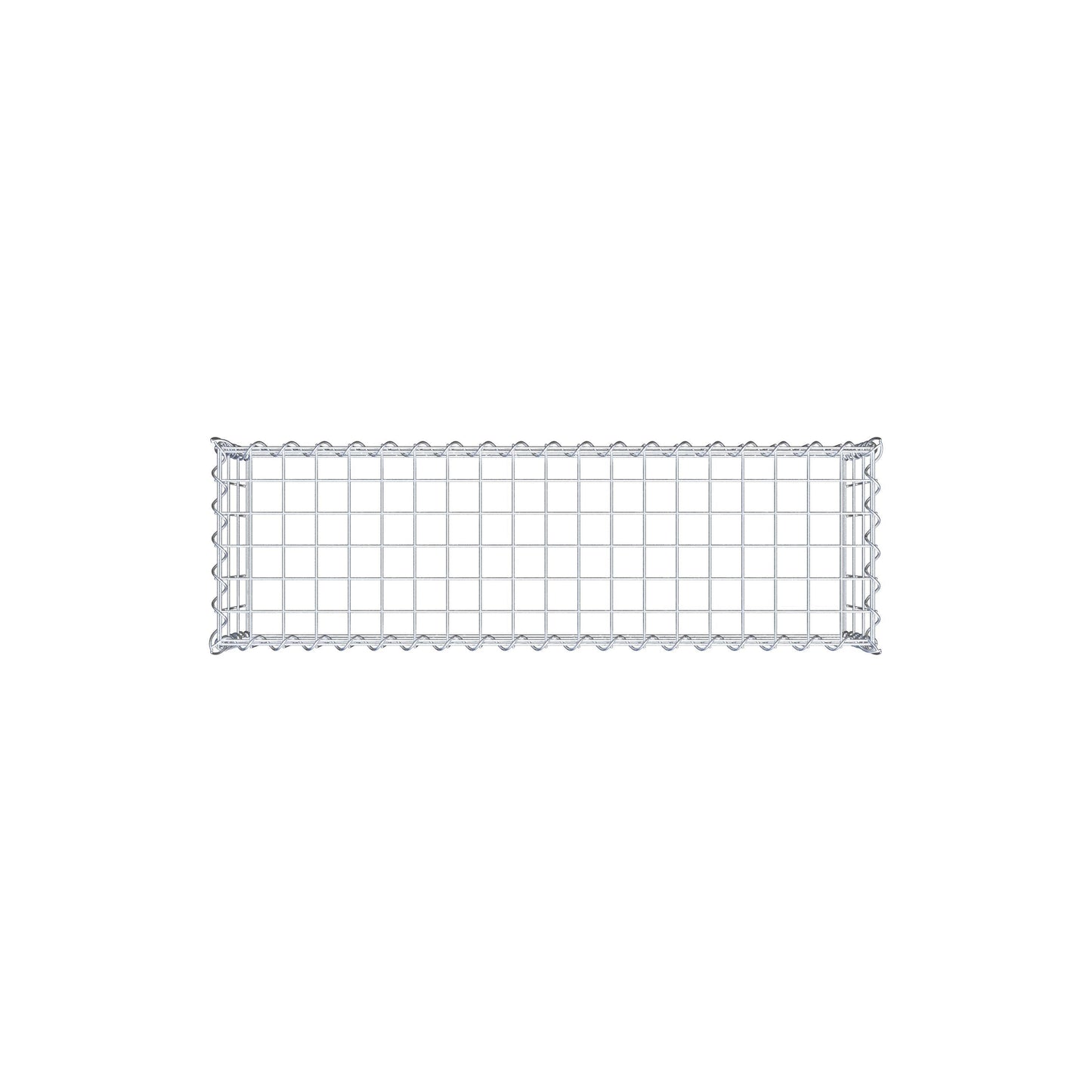 Gabion rapporté type 3 100 cm x 30 cm x 30 cm (L x H x P), mailles 5 cm x 10 cm, spirale