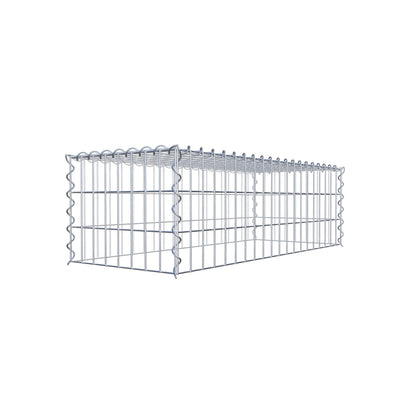 Anbaugabione Typ 3 100 cm x 30 cm x 40 cm (L x H x T), Maschenweite 5 cm x 10 cm, Spirale