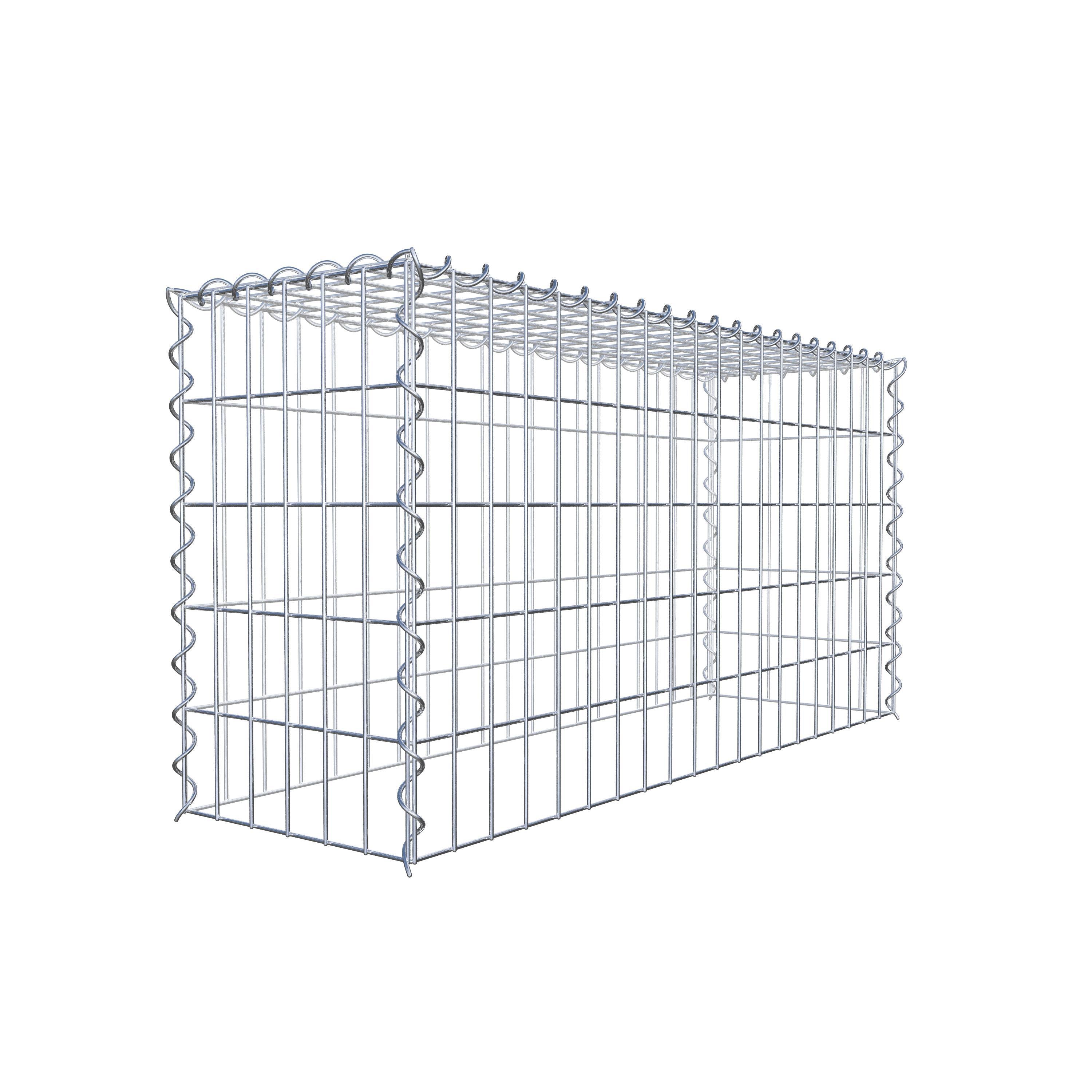 Anbaugabione Typ 3 100 cm x 50 cm x 30 cm (L x H x T), Maschenweite 5 cm x 10 cm, Spirale