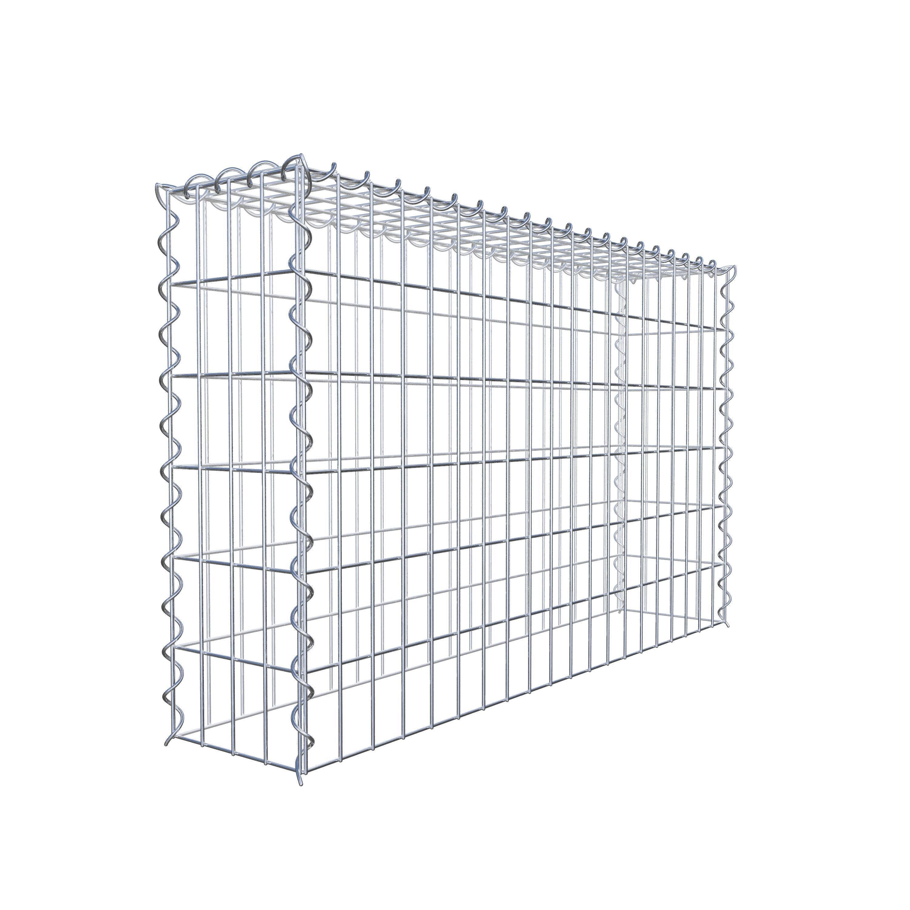 Anbaugabione Typ 3 100 cm x 60 cm x 20 cm (L x H x T), Maschenweite 5 cm x 10 cm, Spirale