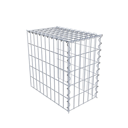 Påväxt gabion typ 4 50 cm x 50 cm x 30 cm (L x H x D), maskstorlek 5 cm x 10 cm, spiral