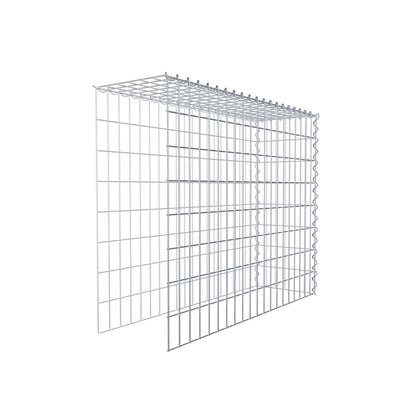Opvokset gabion type 4 100 cm x 80 cm x 30 cm (L x H x D), maskestørrelse 5 cm x 10 cm, spiral