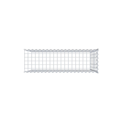 Opvokset gabion type 4 100 cm x 80 cm x 30 cm (L x H x D), maskestørrelse 5 cm x 10 cm, spiral