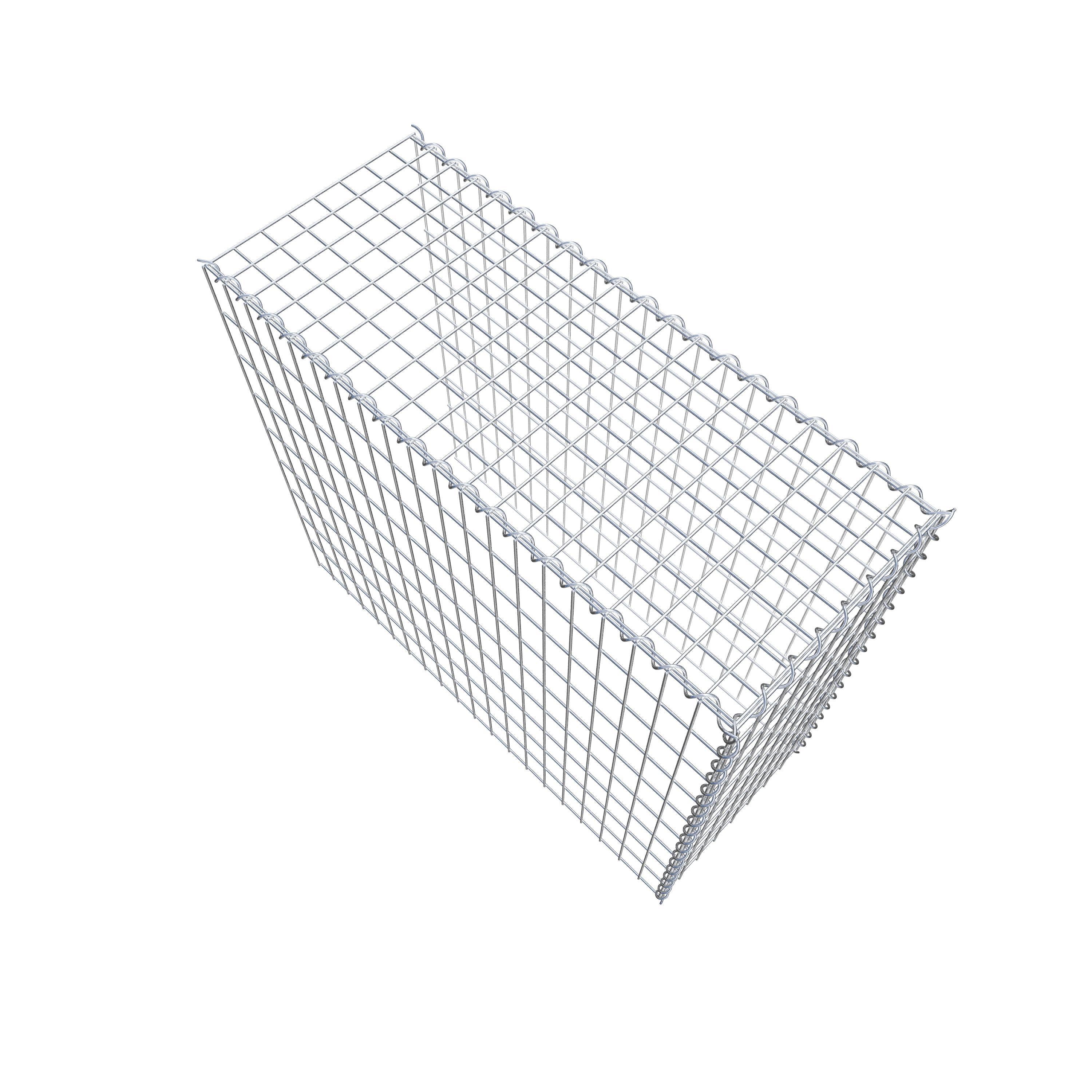 Opvokset gabion type 4 100 cm x 90 cm x 40 cm (L x H x D), maskestørrelse 5 cm x 10 cm, spiral