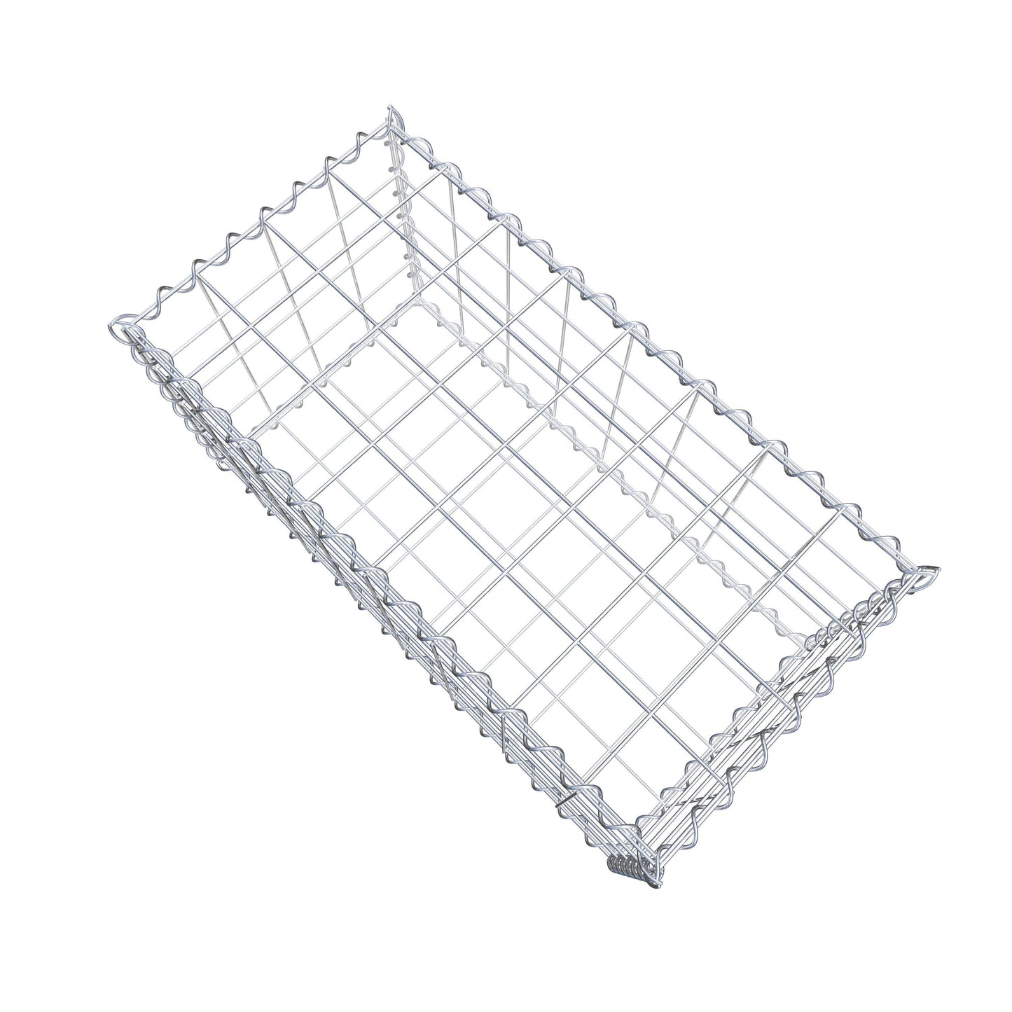 Gabion 80 cm x 40 cm x 40 cm (L x H x D), mesh size 10 cm x 10 cm, spiral