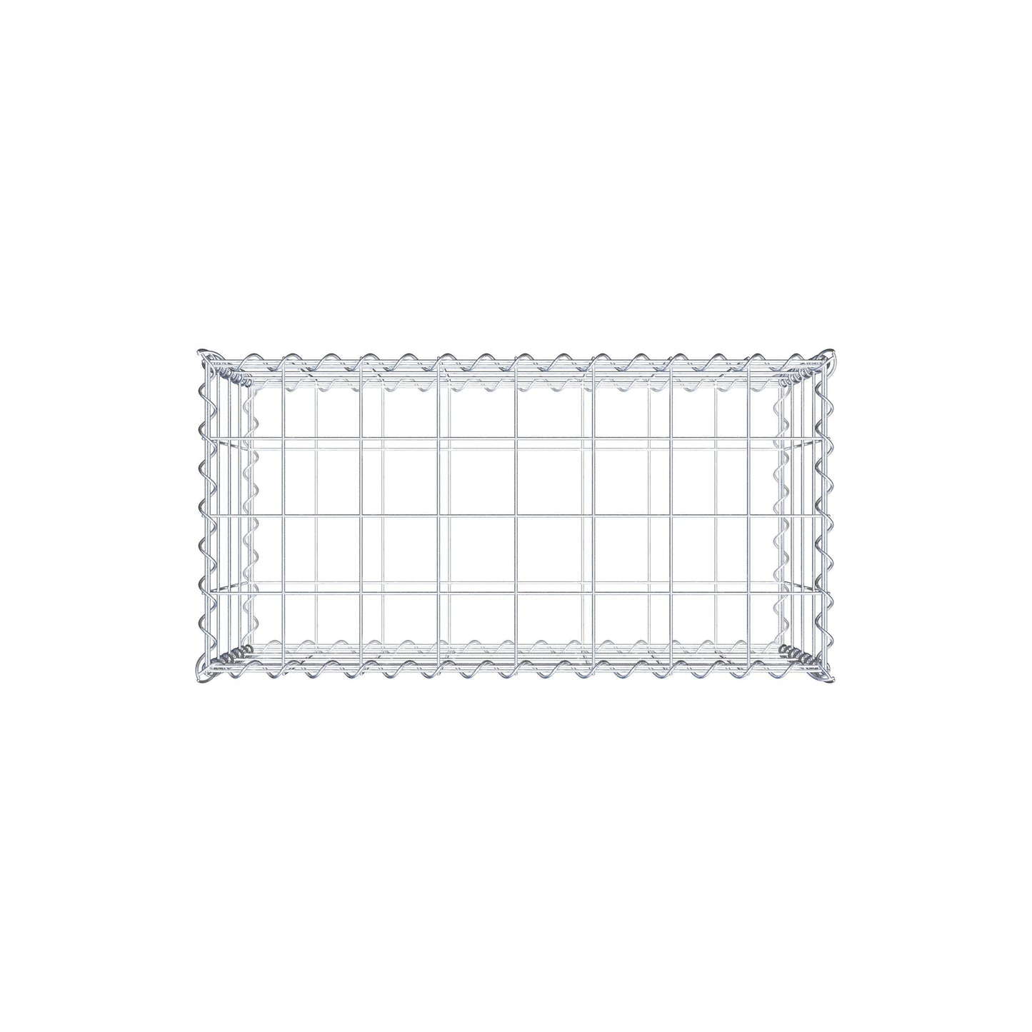 Gabion 80 cm x 40 cm x 40 cm (L x H x D), mesh size 10 cm x 10 cm, spiral