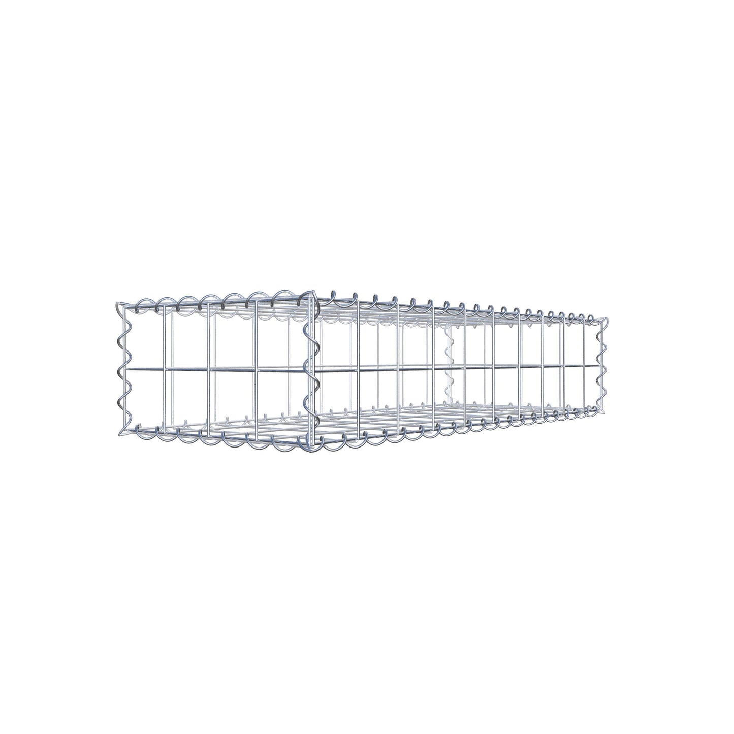 Gabion 100 cm x 20 cm x 40 cm (L x H x P), mailles 10 cm x 10 cm, spirale