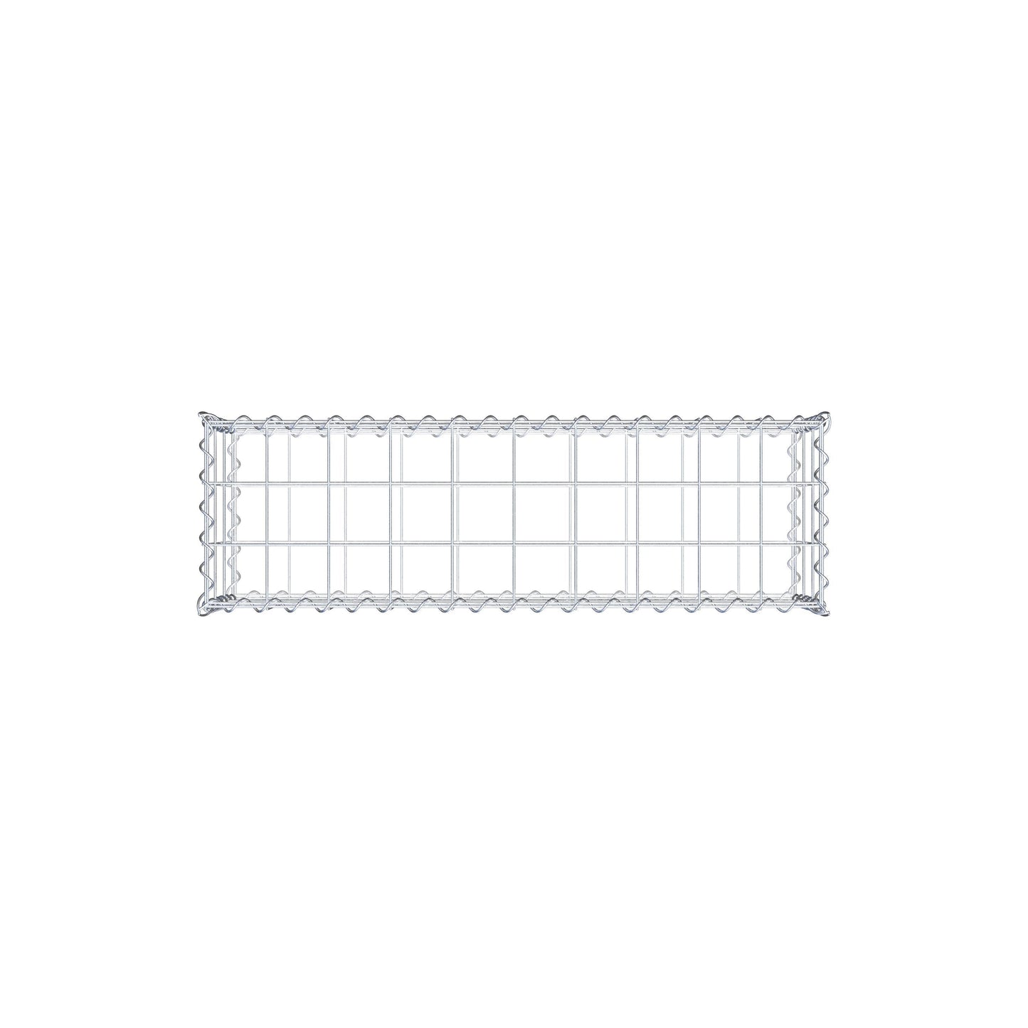 Gabion 100 cm x 30 cm x 30 cm (L x H x D), maskestørrelse 10 cm x 10 cm, spiral
