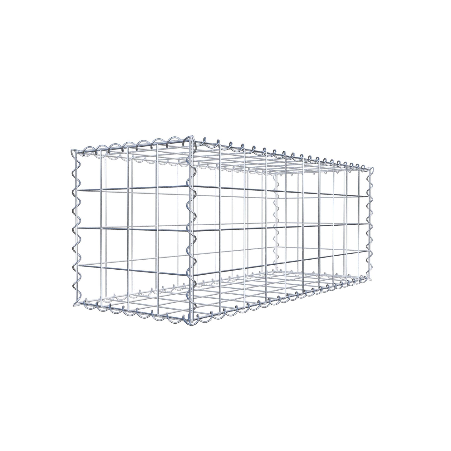 Gabion 100 cm x 40 cm x 40 cm (L x H x D), maskstorlek 10 cm x 10 cm, spiral