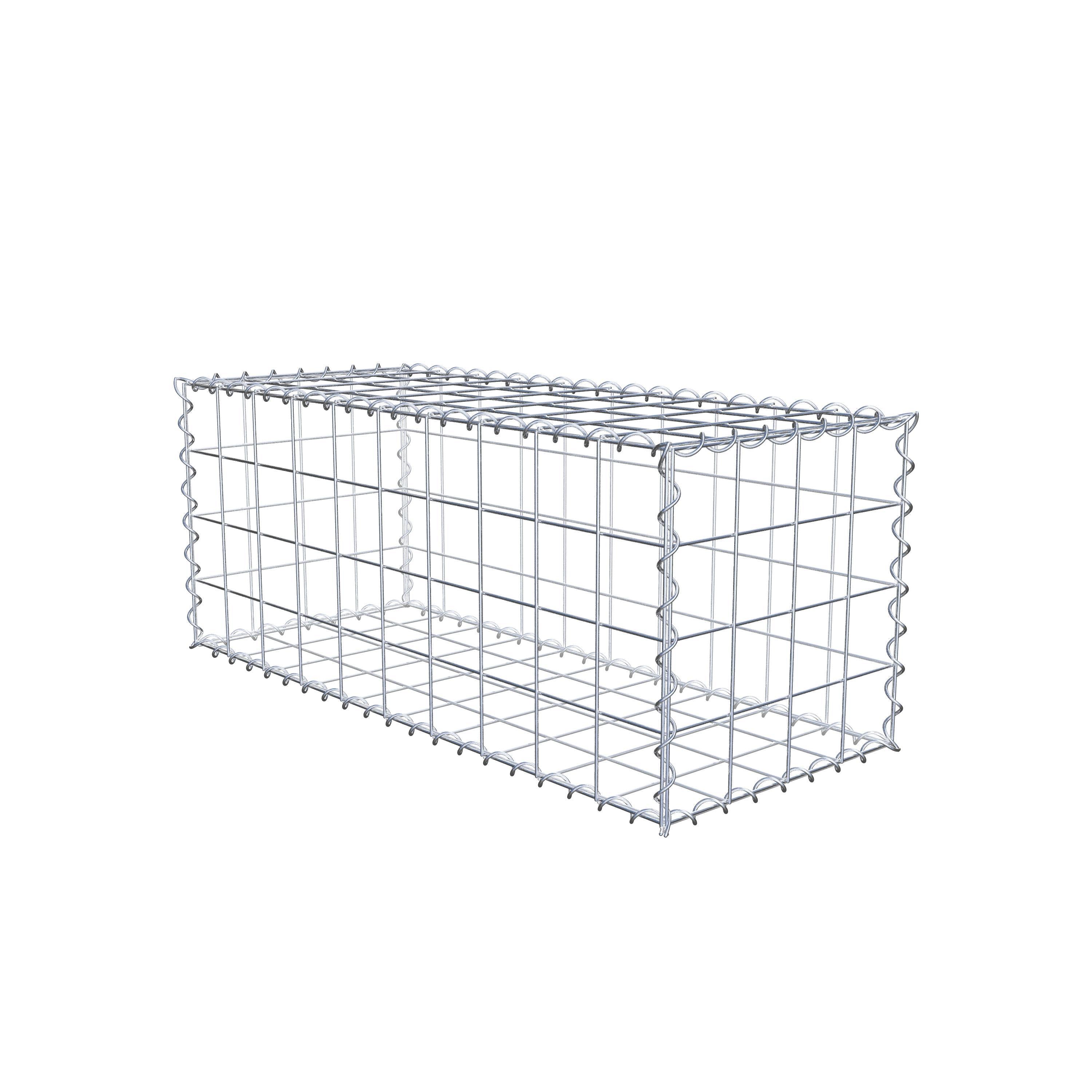 Gabion 100 cm x 40 cm x 40 cm (L x H x D), mesh size 10 cm x 10 cm, spiral