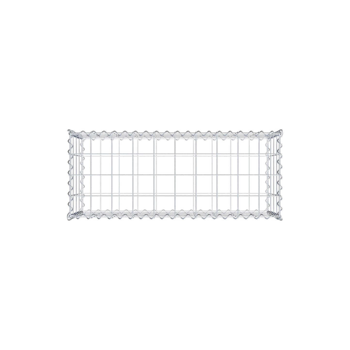 Gabion 100 cm x 40 cm x 40 cm (L x H x D), maskstorlek 10 cm x 10 cm, spiral