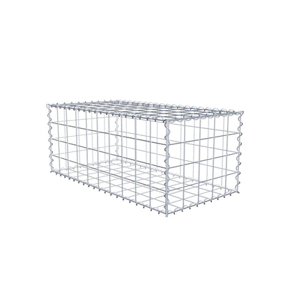 Gabion 100 cm x 40 cm x 50 cm (L x H x P), mailles 10 cm x 10 cm, spirale