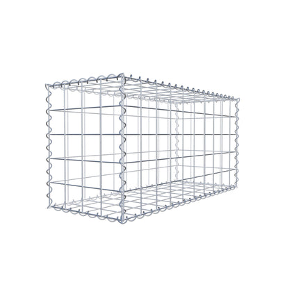 Gabion 100 cm x 50 cm x 40 cm (L x H x P), mailles 10 cm x 10 cm, spirale