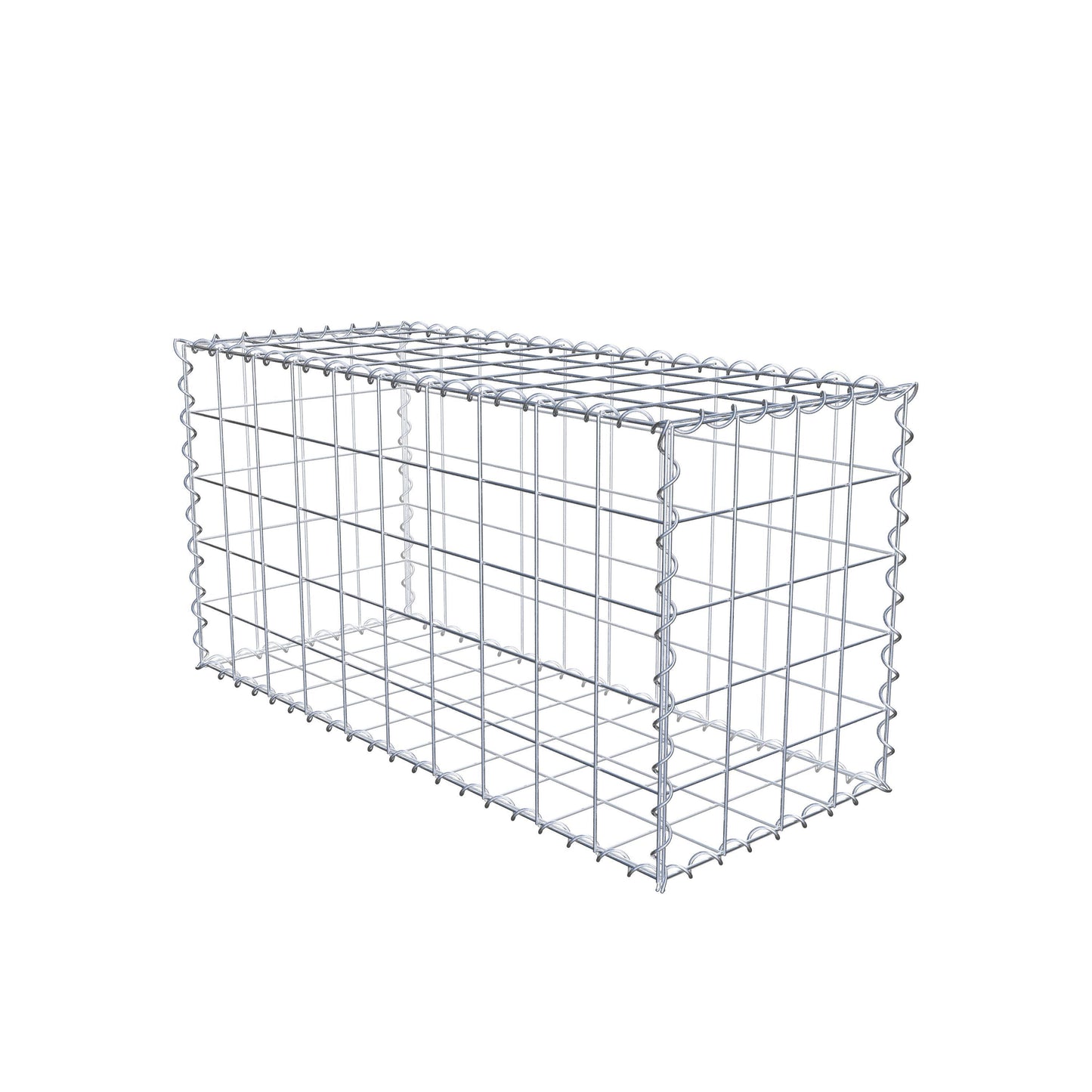 Gabion 100 cm x 50 cm x 40 cm (L x H x P), mailles 10 cm x 10 cm, spirale