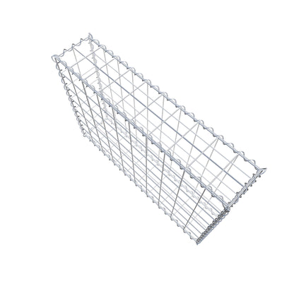 Gabion 100 cm x 70 cm x 20 cm (L x H x D), maskestørrelse 10 cm x 10 cm, spiral