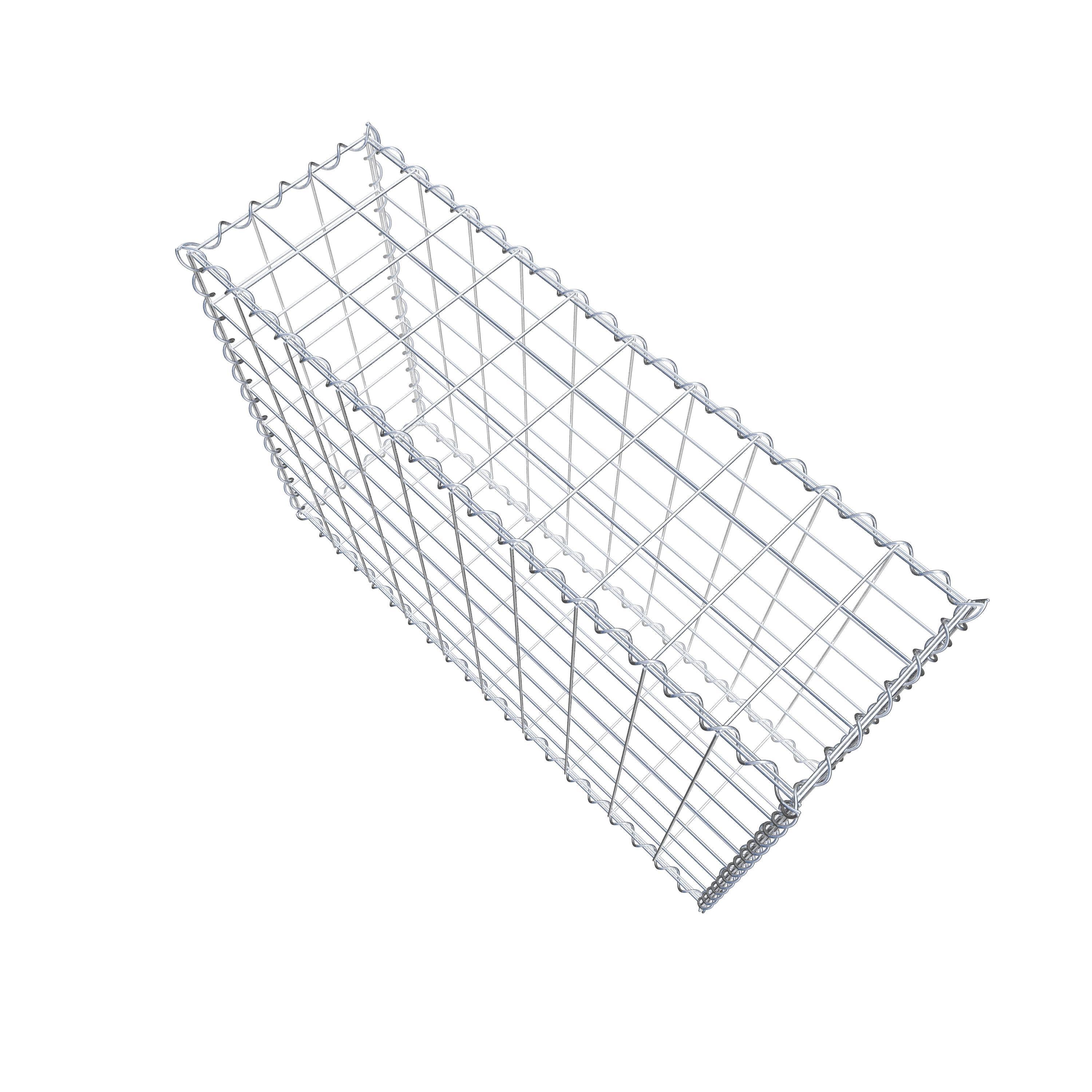 Gabion 100 cm x 70 cm x 30 cm (L x H x D), maskstorlek 10 cm x 10 cm, spiral