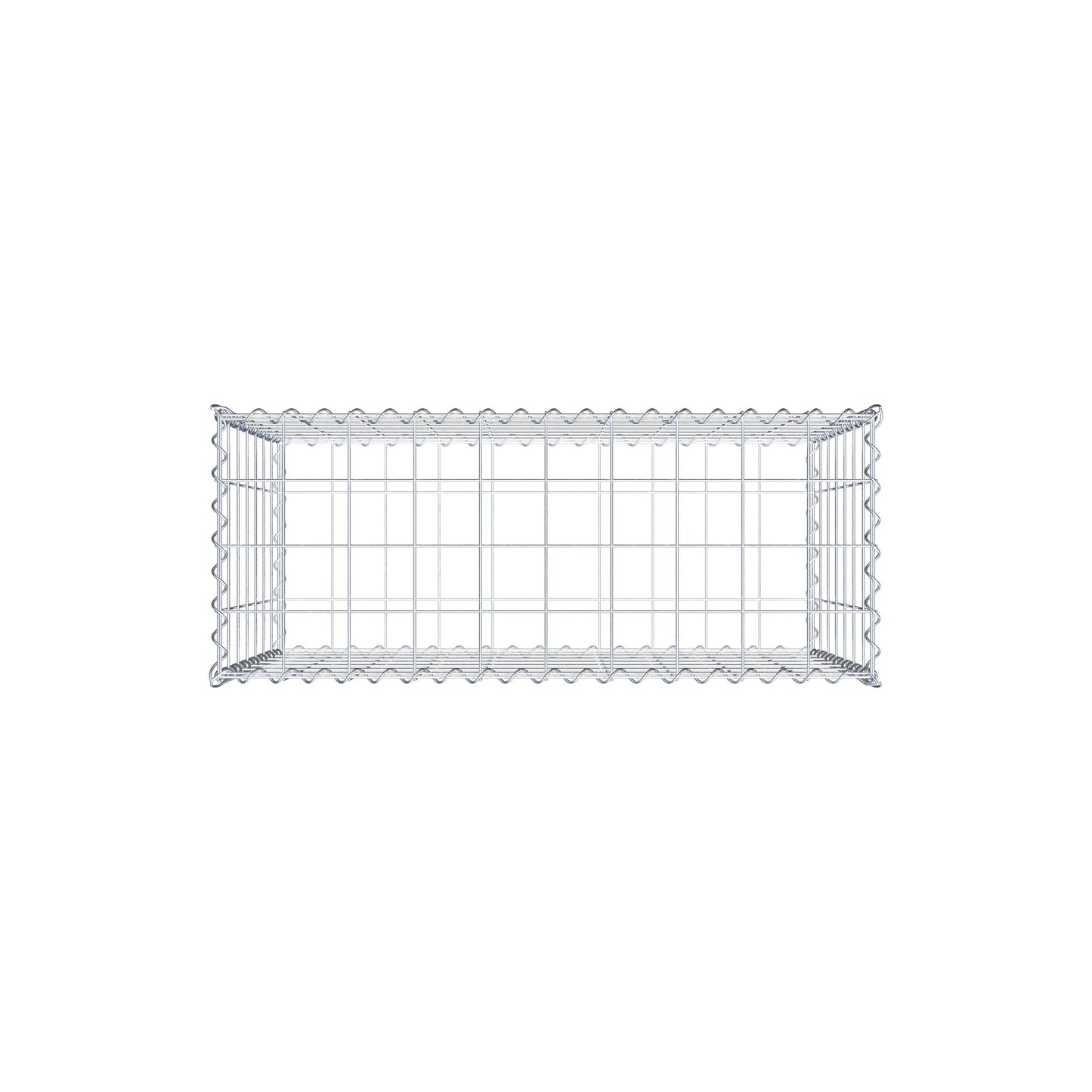 Gabbione 100 cm x 70 cm x 40 cm (L x H x P), maglia 10 cm x 10 cm, spirale