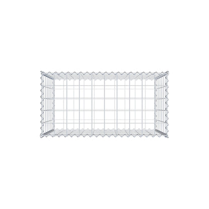Gabione 100 cm x 70 cm x 50 cm (L x H x T), Maschenweite 10 cm x 10 cm, Spirale
