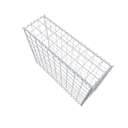 Gabion 100 cm x 80 cm x 30 cm (L x H x D), mesh size 10 cm x 10 cm, spiral
