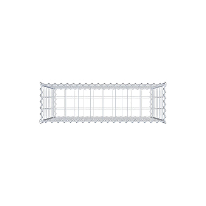 Gabione 100 cm x 90 cm x 30 cm (L x H x T), Maschenweite 10 cm x 10 cm, Spirale