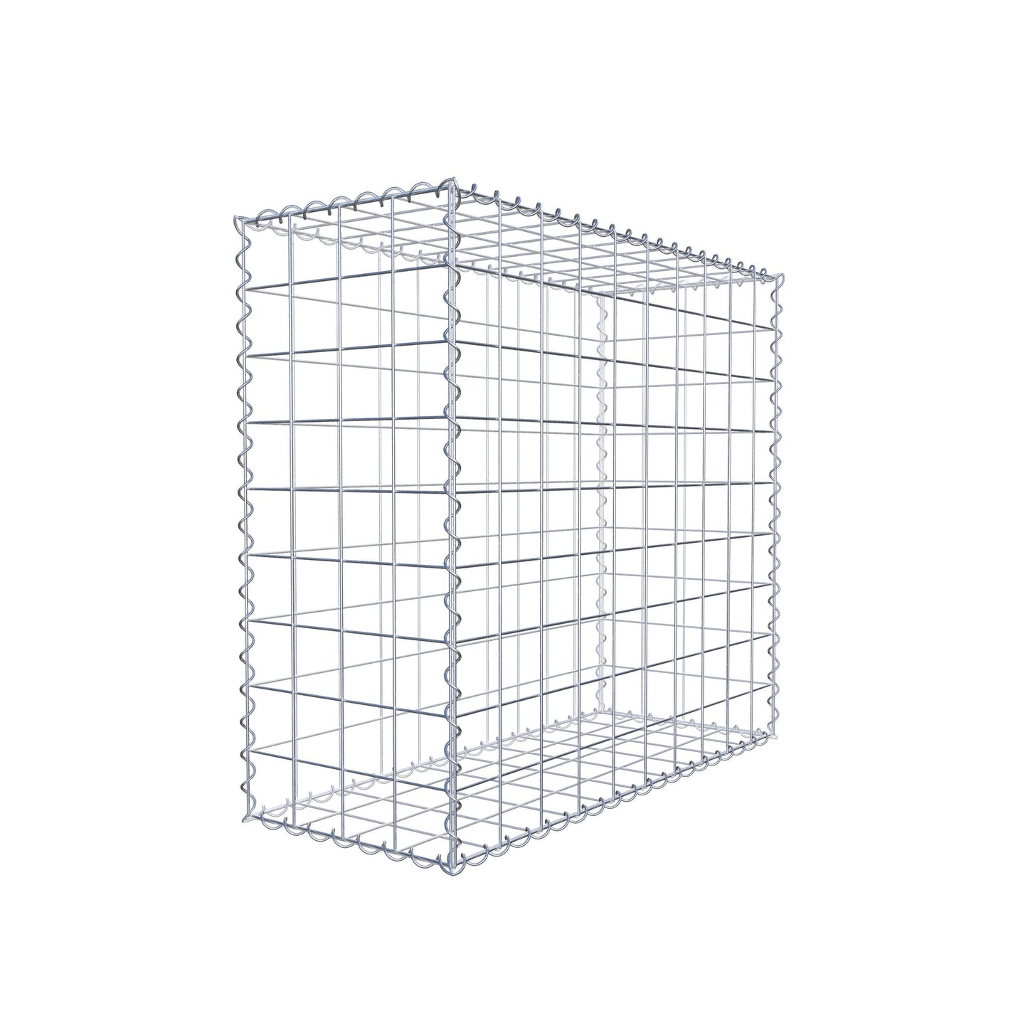 Gabion 100 cm x 90 cm x 40 cm (L x H x P), mailles 10 cm x 10 cm, spirale