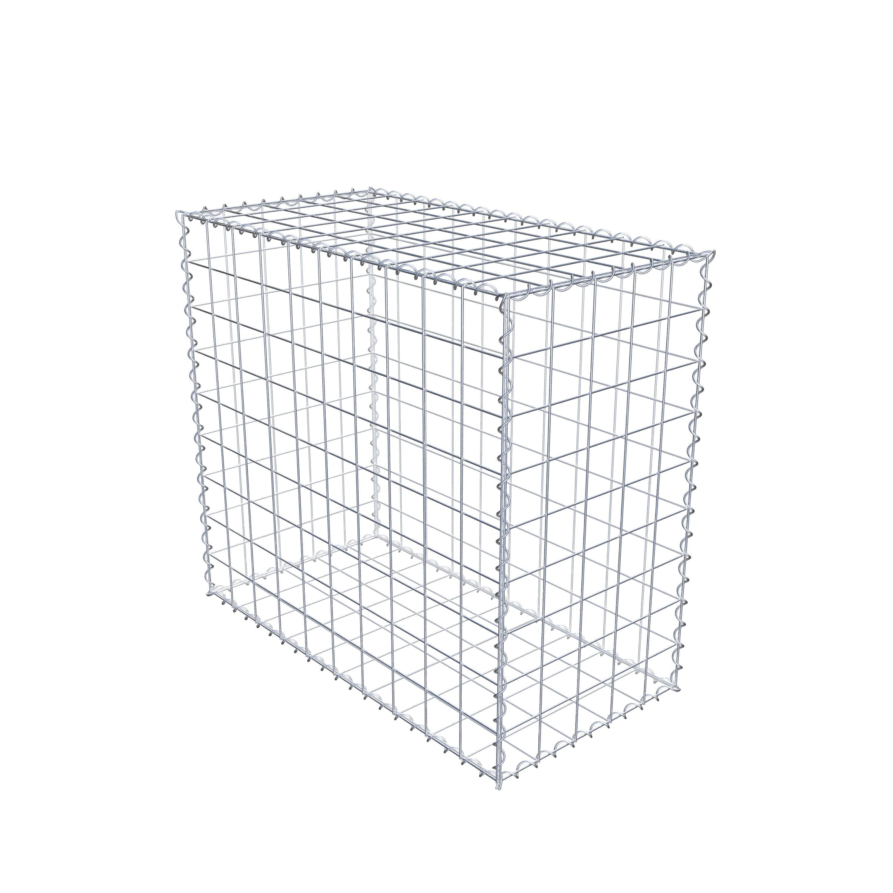 Gabion 100 cm x 90 cm x 50 cm (L x H x D), mesh size 10 cm x 10 cm, spiral