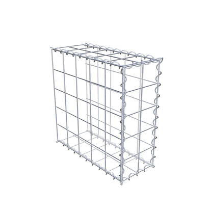 Grown-on gabion type 2 50 cm x 50 cm x 20 cm (L x H x D), mesh size 10 cm x 10 cm, spiral