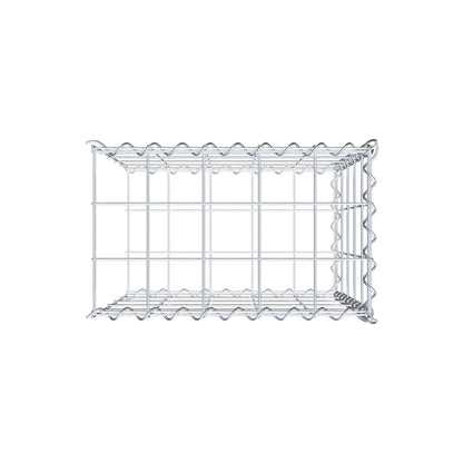 Anbaugabione Typ 2 50 cm x 50 cm x 30 cm (L x H x T), Maschenweite 10 cm x 10 cm, Spirale