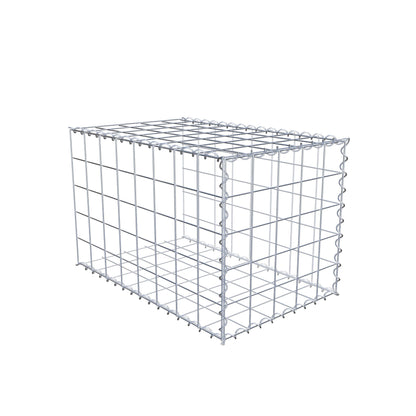 Gabion rapporté type 2 80 cm x 50 cm x 50 cm (L x H x P), mailles 10 cm x 10 cm, spirale