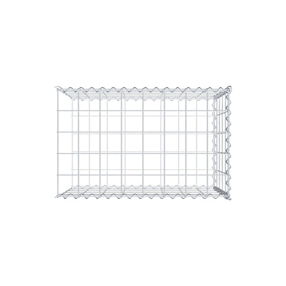 Gabion rapporté type 2 80 cm x 50 cm x 50 cm (L x H x P), mailles 10 cm x 10 cm, spirale