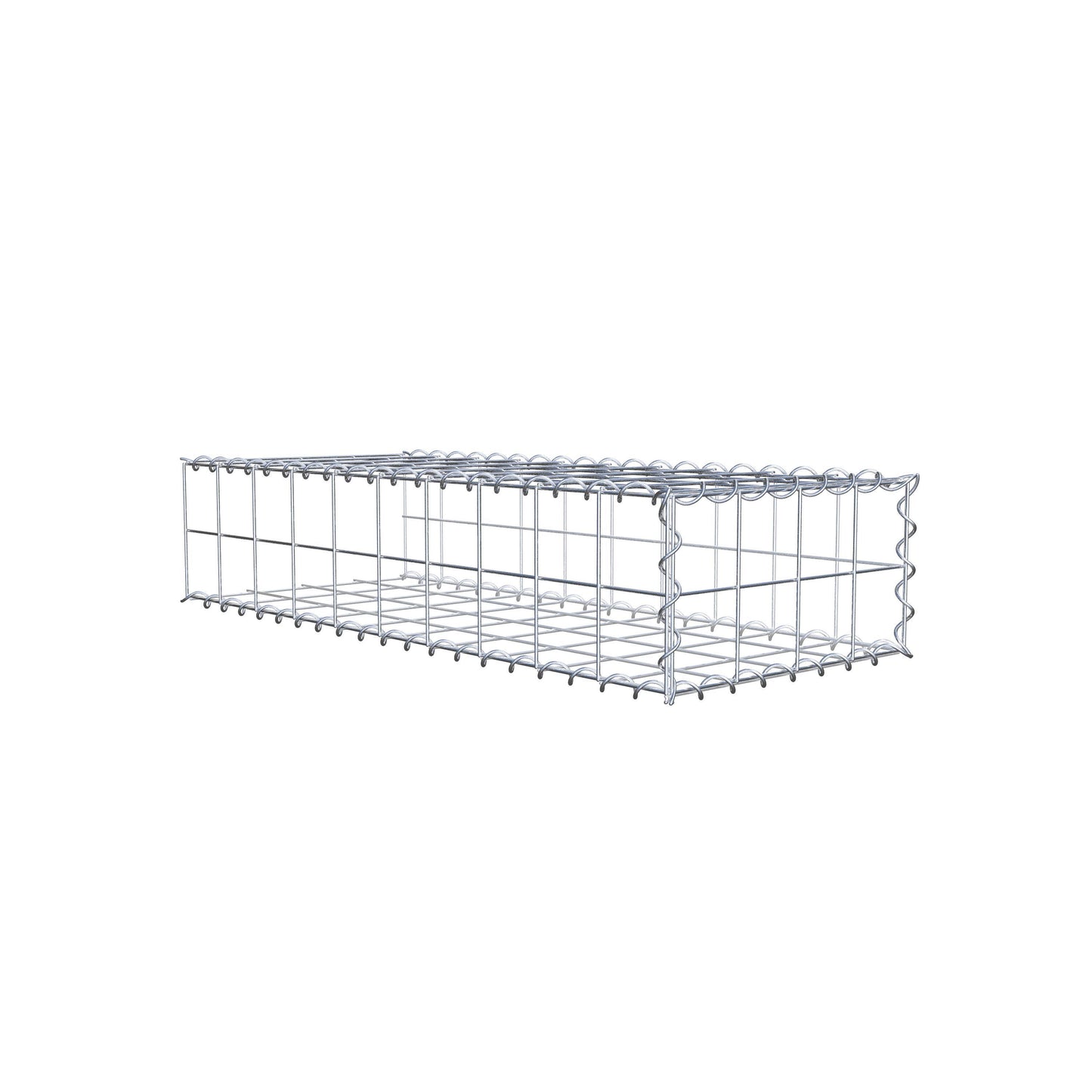 Add-on schanskorf type 2 100 cm x 20 cm x 40 cm (L x H x D), maaswijdte 10 cm x 10 cm, spiraal