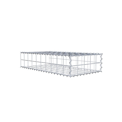 Add-on schanskorf type 2 100 cm x 20 cm x 50 cm (L x H x D), maaswijdte 10 cm x 10 cm, spiraal