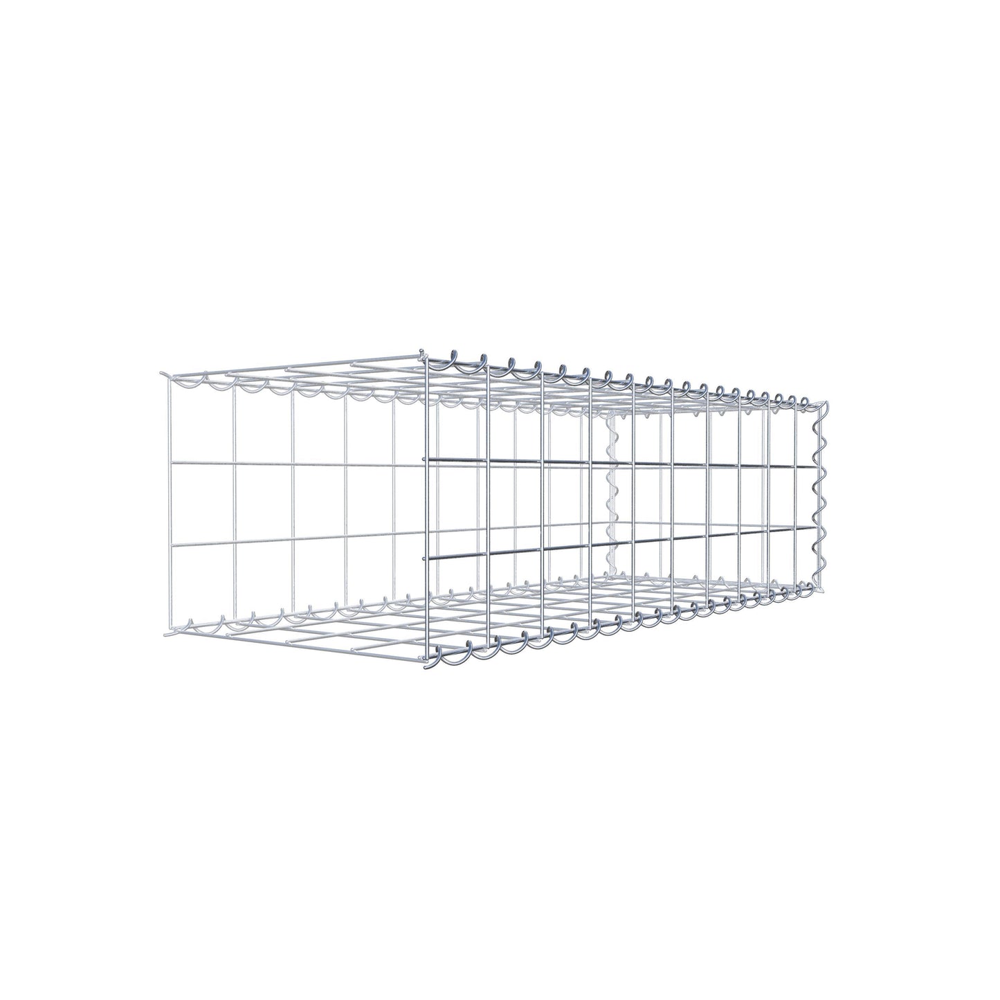 Grown-on gabion type 2 100 cm x 30 cm x 40 cm (L x H x D), mesh size 10 cm x 10 cm, spiral