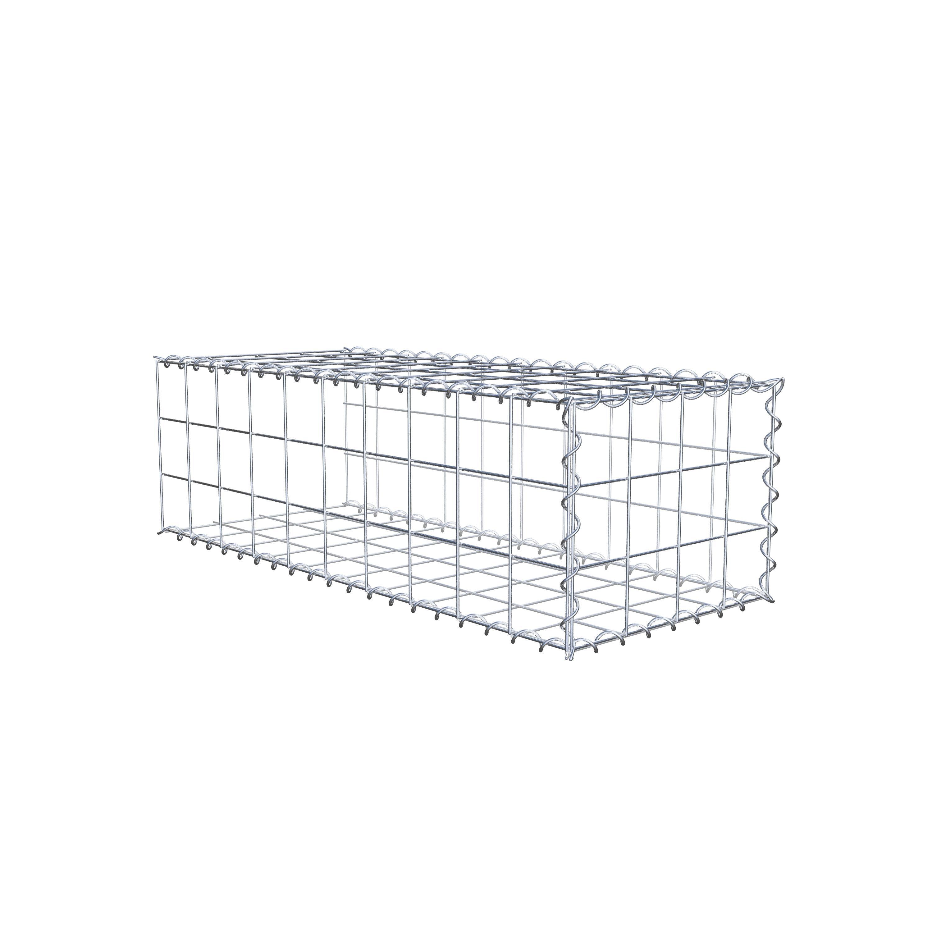 Grown-on gabion type 2 100 cm x 30 cm x 40 cm (L x H x D), mesh size 10 cm x 10 cm, spiral