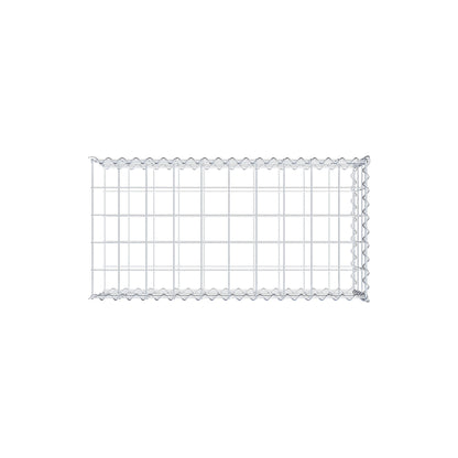 Gabion rapporté type 2 100 cm x 30 cm x 50 cm (L x H x P), mailles 10 cm x 10 cm, spirale