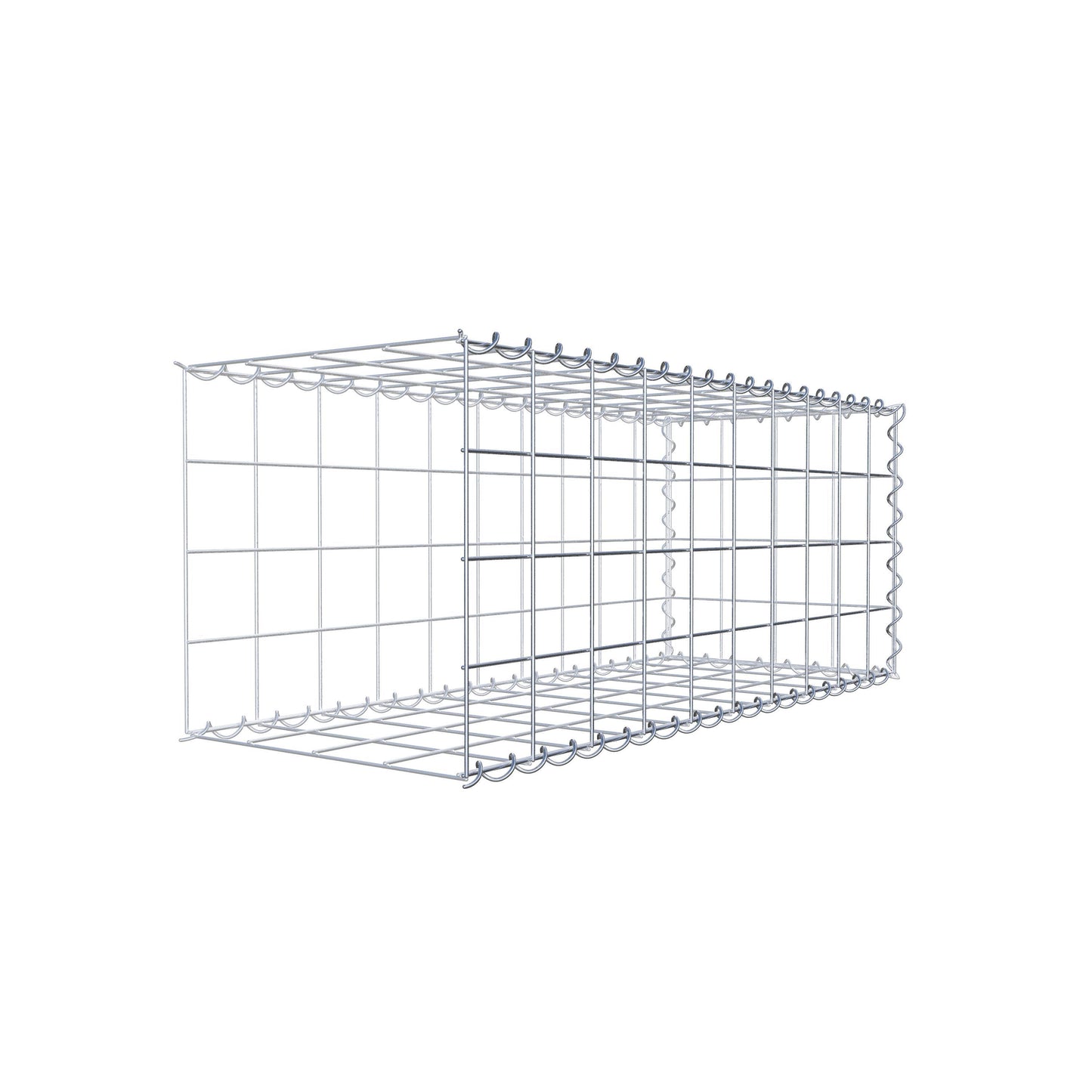 Add-on schanskorf type 2 100 cm x 40 cm x 40 cm (L x H x D), maaswijdte 10 cm x 10 cm, spiraal