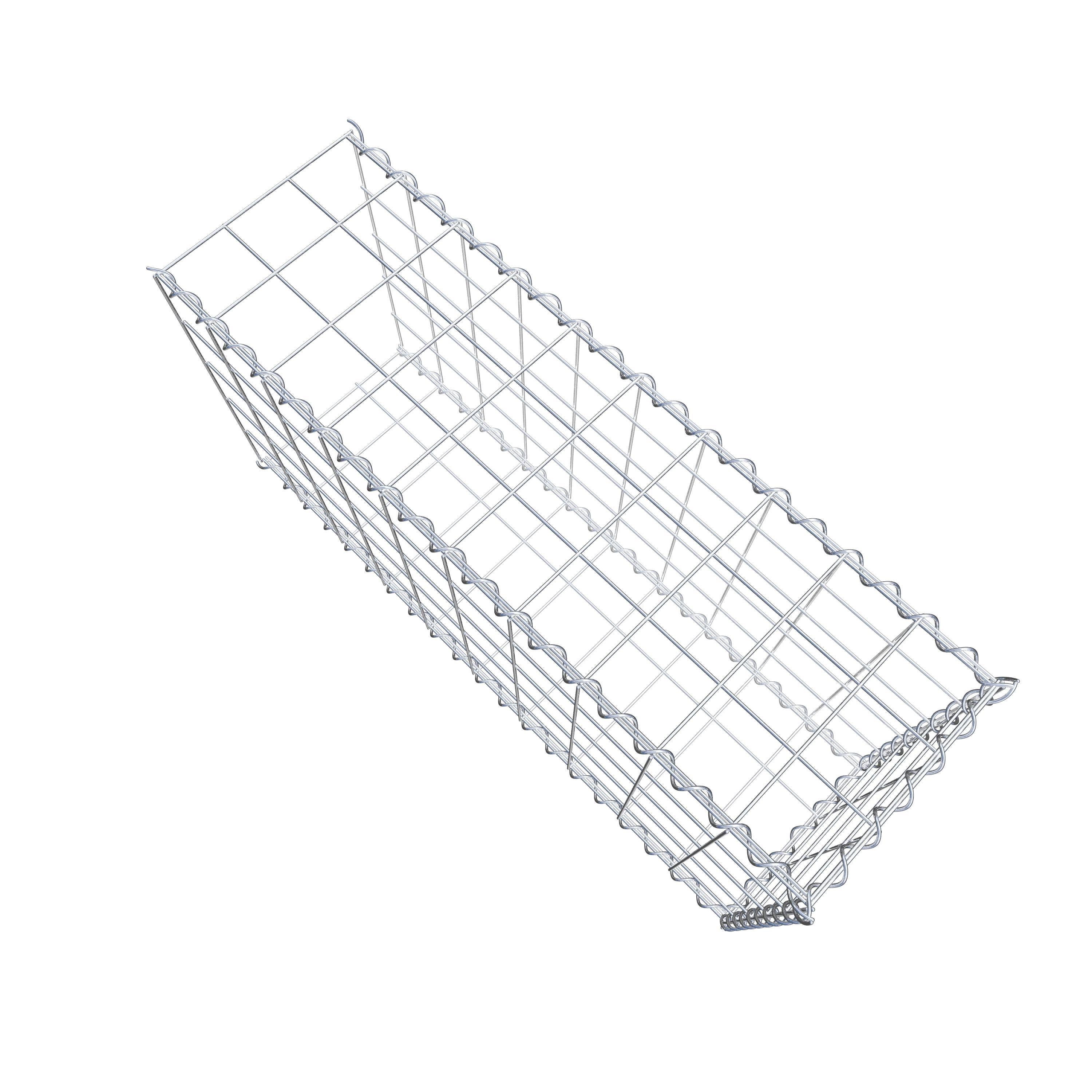 Anbaugabione Typ 2 100 cm x 50 cm x 30 cm (L x H x T), Maschenweite 10 cm x 10 cm, Spirale