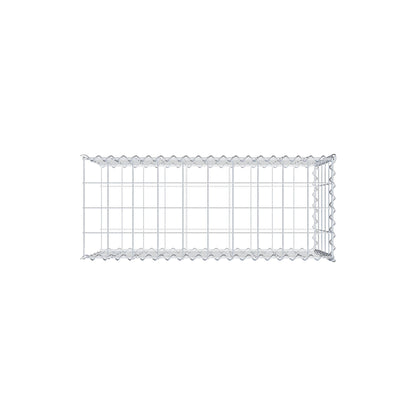 Opvokset gabion type 2 100 cm x 50 cm x 40 cm (L x H x D), maskestørrelse 10 cm x 10 cm, spiral