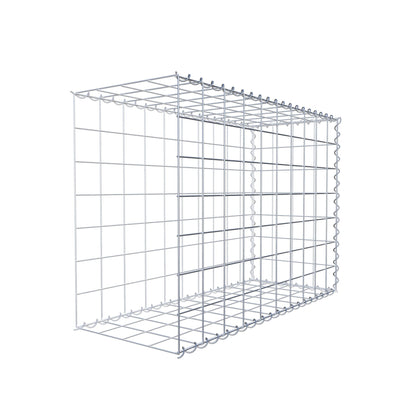 Gabion rapporté type 2 100 cm x 70 cm x 40 cm (L x H x P), mailles 10 cm x 10 cm, spirale
