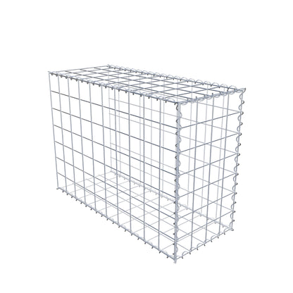 Gabion rapporté type 2 100 cm x 70 cm x 40 cm (L x H x P), mailles 10 cm x 10 cm, spirale