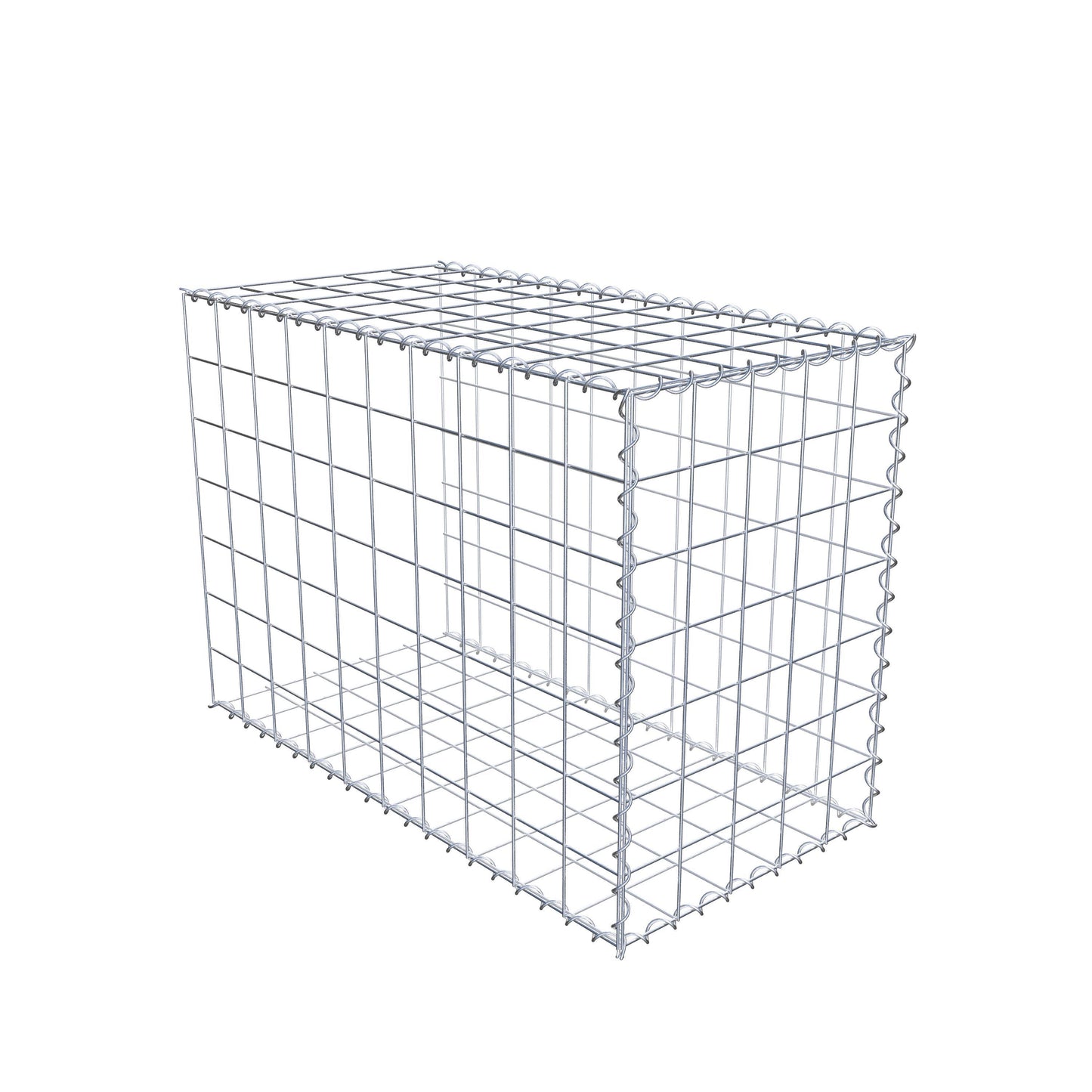 Gabion rapporté type 2 100 cm x 70 cm x 50 cm (L x H x P), mailles 10 cm x 10 cm, spirale