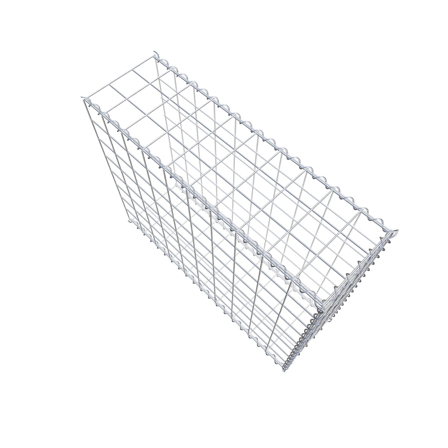 Påväxt gabion typ 2 100 cm x 80 cm x 30 cm (L x H x D), maskstorlek 10 cm x 10 cm, spiral