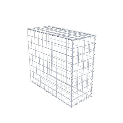 Gabion rapporté type 2 100 cm x 90 cm x 40 cm (L x H x P), mailles 10 cm x 10 cm, spirale